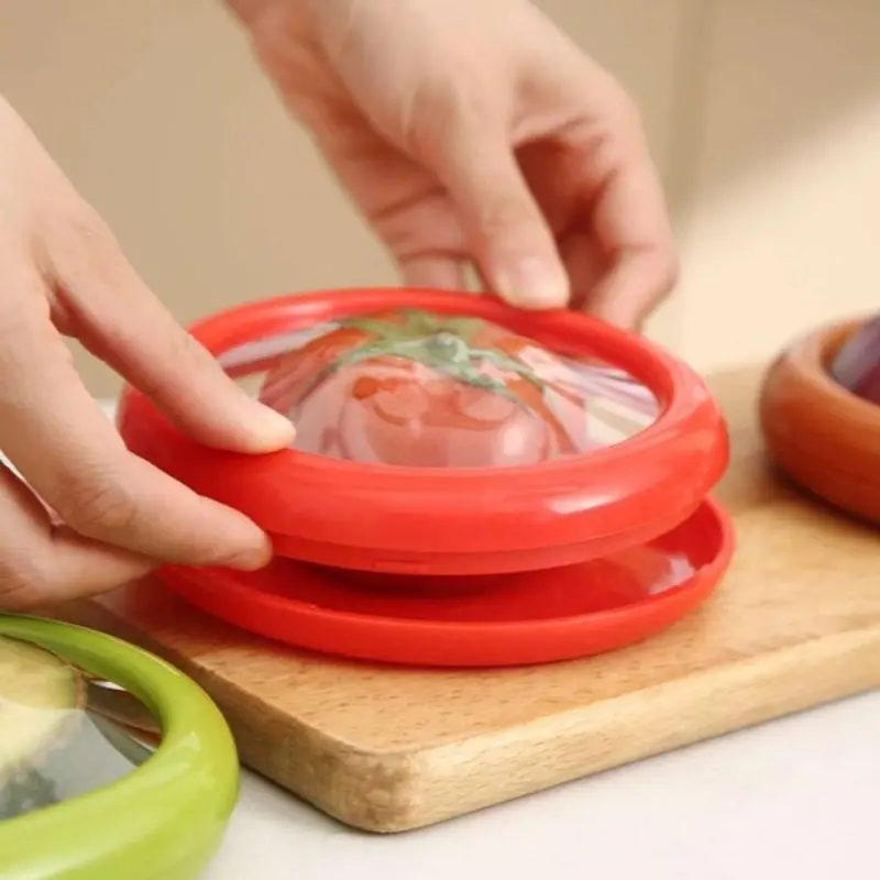 Reusable Avocado/tomato/onion/lemon Storage Container, Kitchen Accessories, Refrigerator Organizer, Keeps Fruits and Vegetables Fresh
