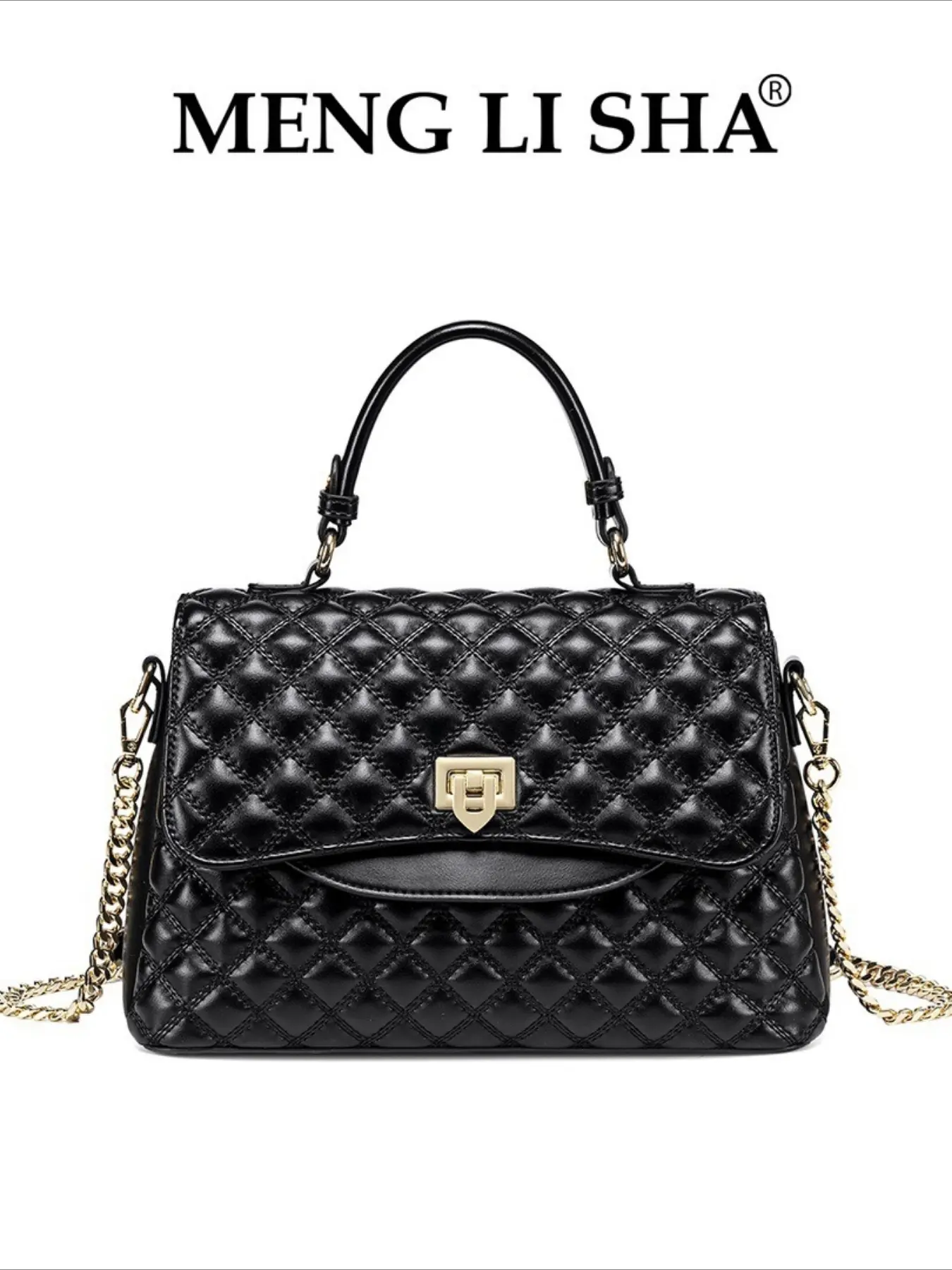 Korean trend 2025 new niche retro handbag commuter leisure large capacity shoulder messenger bag diamond 2026