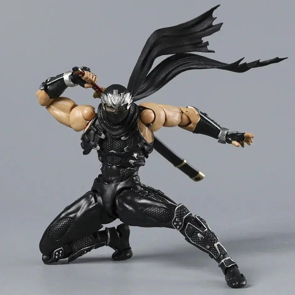 Revoltech Ryu Hayabusa 5.9-in PVC Action Figure, Collectibles Toy for Hobby Enthusiasts