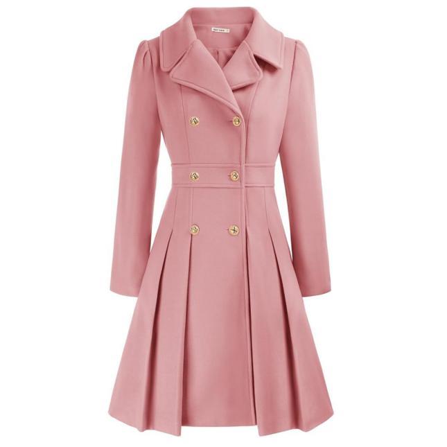 VVZ 2026 Spring New Arrival Women’s Simple Button-Up Long Coat – Classic Lapel Design with Pockets, Easy Everyday Outerwear for Autumn and Spring