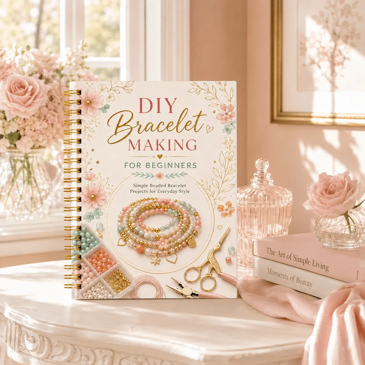 Beginner DIY Bracelet Making Guide, Perfect for Handmade Gifts, Craft Enthusiasts, and Creative Beginners, Cute Bead Tutorial