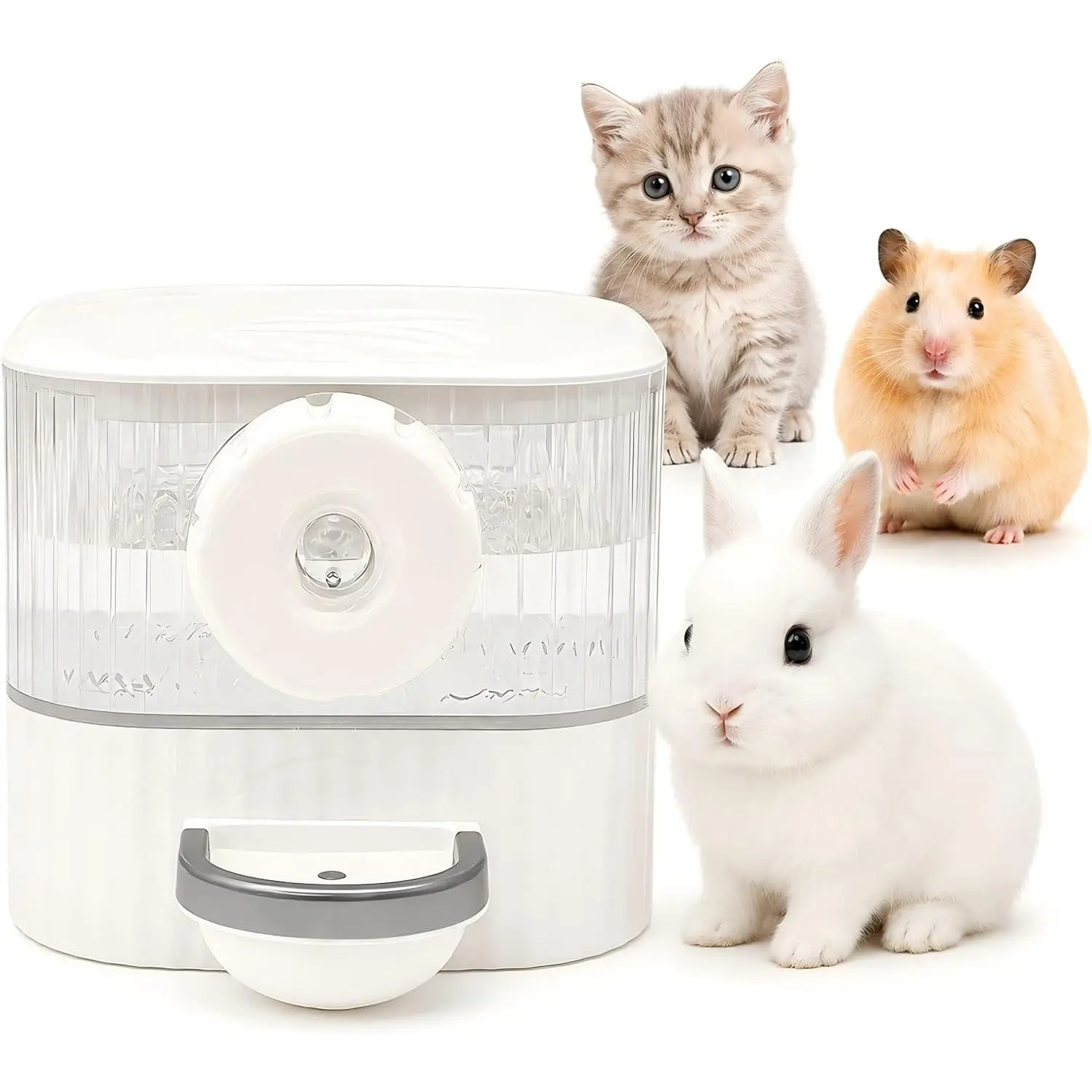 No Drip Hanging Automatic Rabbit Water Dispenser 650ml, Top Refill Pet Water Bowl Bottle BPA Free for Bunny, Guinea Pig, Ferret, Chinchilla,Squirrel,Hamster,Puppy Kitten, Other Small Animals