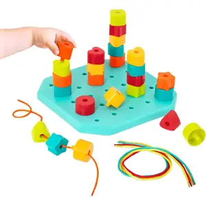 Toddler Peg Board – Stacking Peg Board Set – Fine Motor Skills Toy – Therapy Toy, 31 Pieces – 2+ Years – Count & Match Pegboardfidget toys