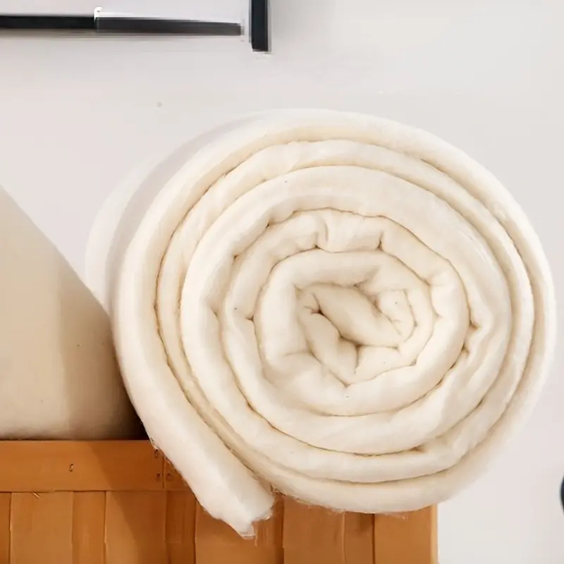 109 x 96 inches - Natural quilted filling, suitable for sewing large double beds. Use quilted fabric for weaving and filling.