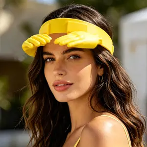 Creative & Wacky "Slapping Hands" Sun Visor — A Fun, Novelty Headband Design Suitable for Both Men and Women. A Stylish and Versatile Accessory, Perfect as a Photo Prop for Outings or as a Festive Gift; Ideal for the Beach and Outdoor Activities.