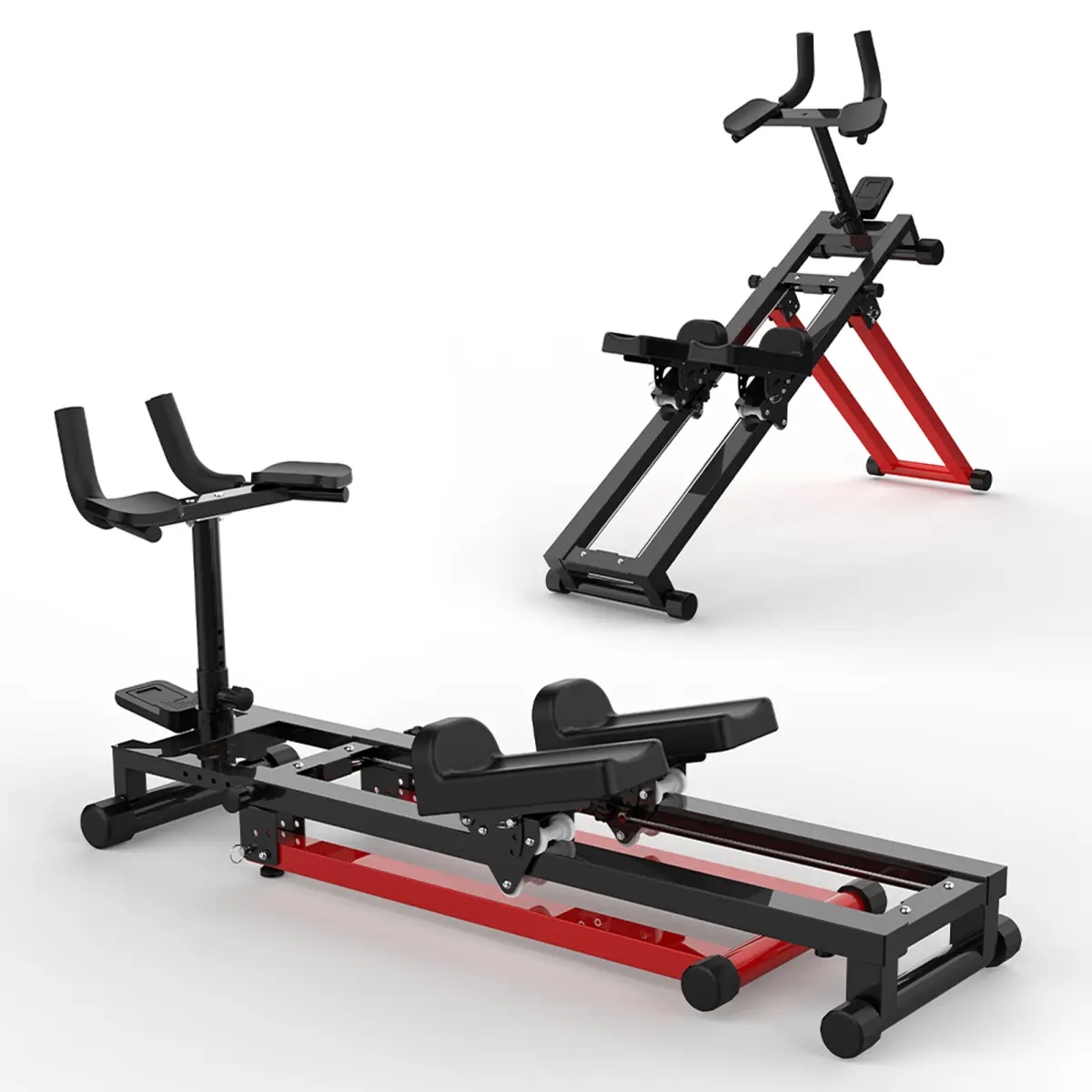 3-in-1 Back Stretcher, Stair Stepper & Core Trainer, Adjustable Heavy-Duty Steel Fitness Machine for Unisex Full-Body & Core Workout, with Foldable Design & LCD Monitor, Functional Training Workout, Adjustable Size, Cardio/Stretch, Steel Frame