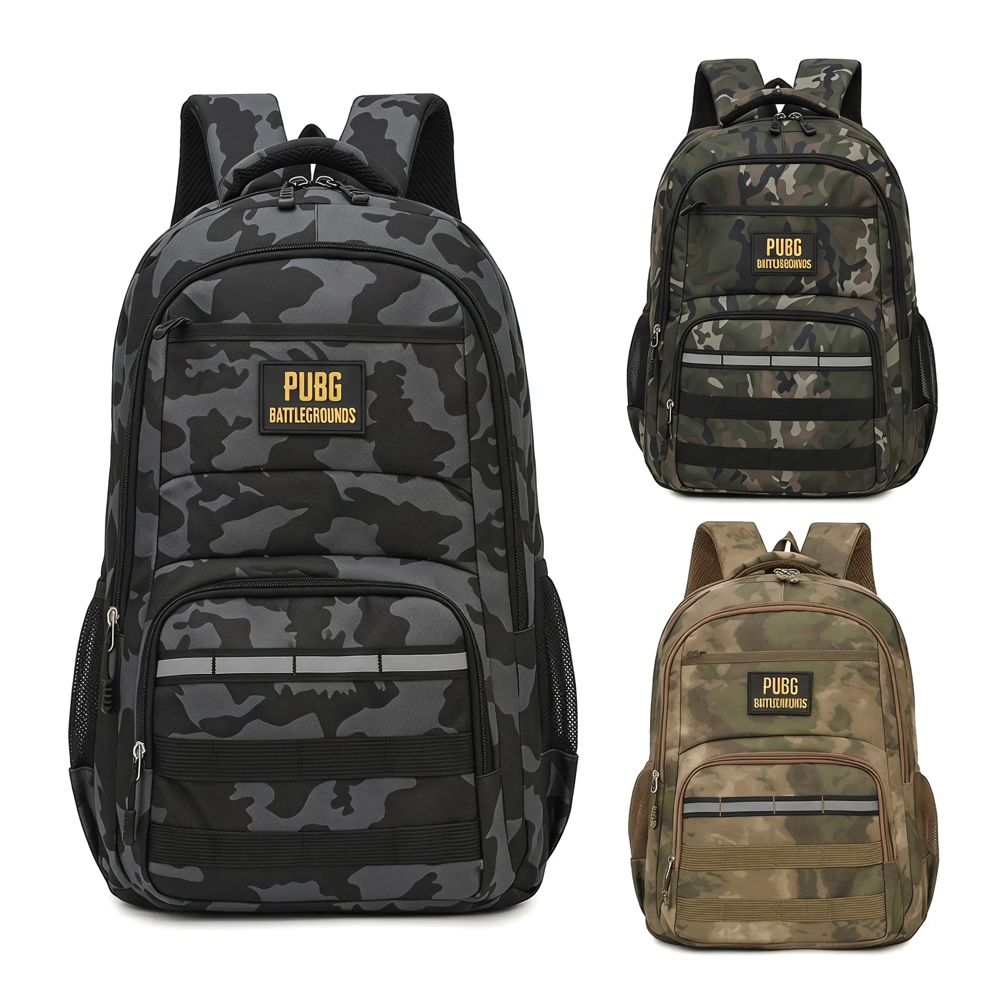 Unisex School Backpack for Students - Large Capacity 20-35L, Comfortable Durable Oxford Cloth, Weight Reduction Design, Waterproof, Adjustable Strap, Retro Chic, Fits 14-Inch Laptop, Daily Casual Travel Use, Multi-Camouflage, Female