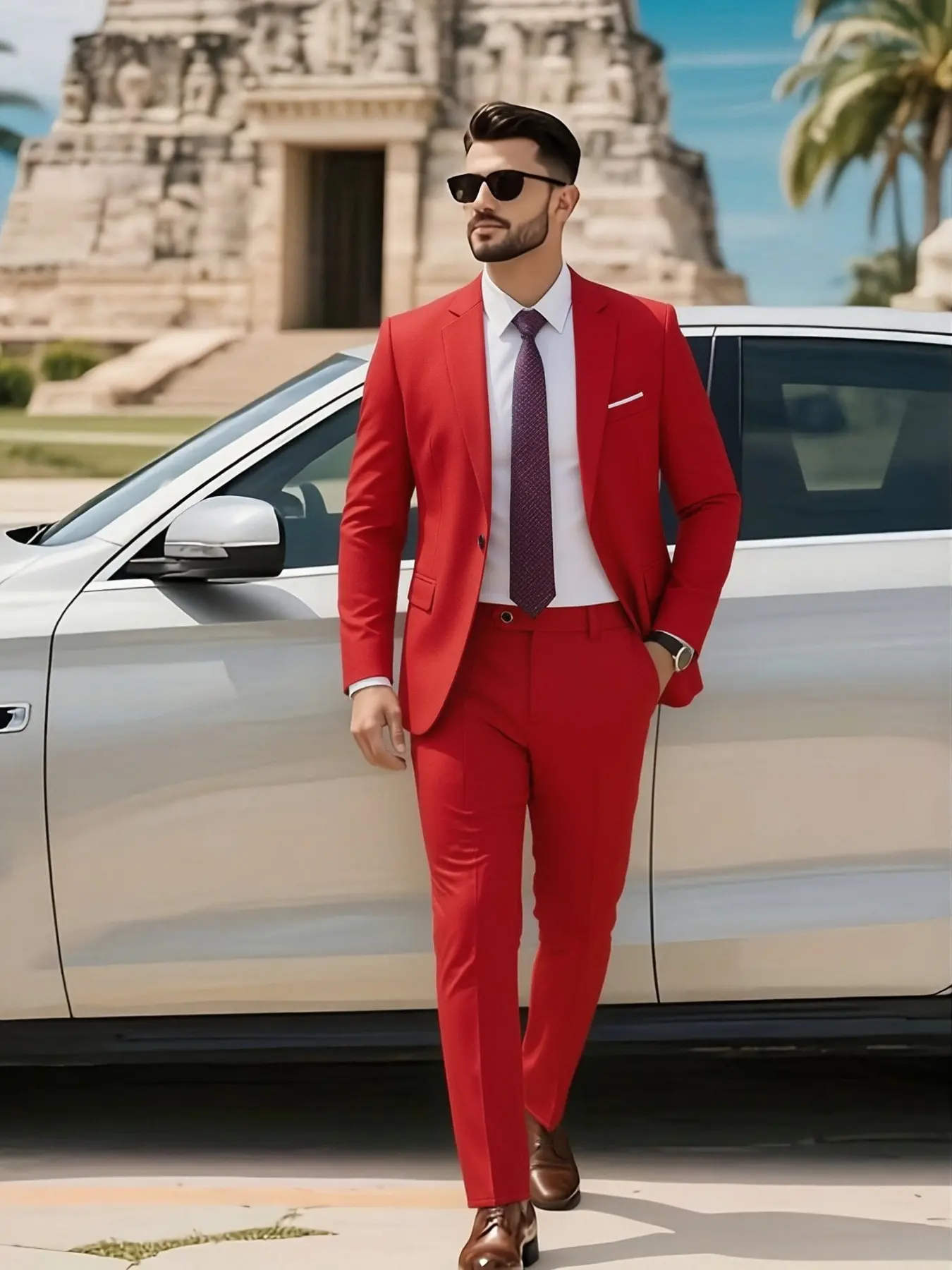 Selection 2pcs Classic Suit Set - Men'S Formal Wear - High-Quality, Comfortable Fit, Stylish Jacket and Pants Combination, Suitable for Weddings, Parties, Formal Events, Business Meetings, and Special Occasions