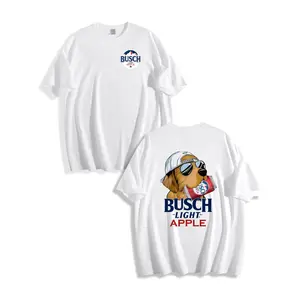 Vintage Busch Apple  T-Shirt, Retro Golden Retriever Beer Graphic Tee, Ash Grey Summer Outdoors Shirt, Cool Puppy Wearing Sunglasses Busch Tshirt, Funny  Lover Beer Gift 2026 dogTiktok for you