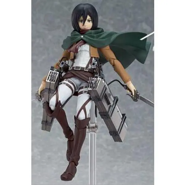 Anime Eren Mikasa Ackerman Levi Rivaille Figma 203 207 213 Dolls PVC Action Figure Collective Toys Model Gifts