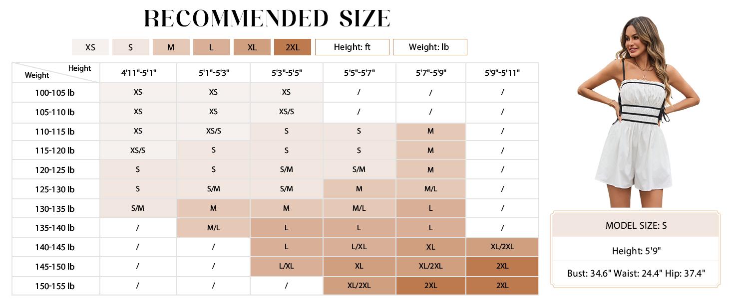 Imily Bela  Womens Summer Spaghetti Strap Romper Sleeveless Ruffle Color Block Short Jumpsuit Smocked Vacation Beach Outfits