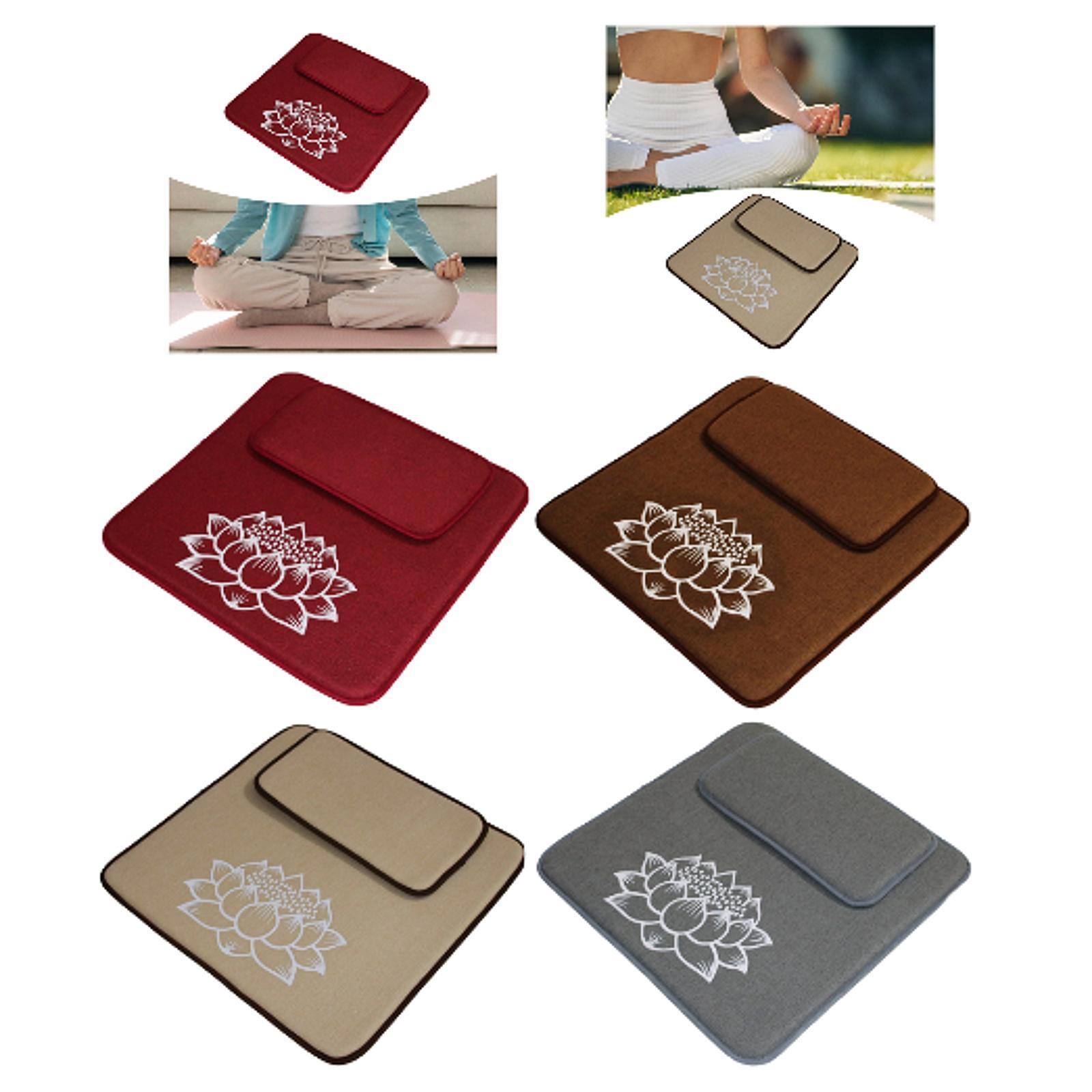 Yoga Seating Chair Cushion Square Meditation Cushion Seat Floor Pillow Set for Bedroom Board Game Drinking Living Room Adults