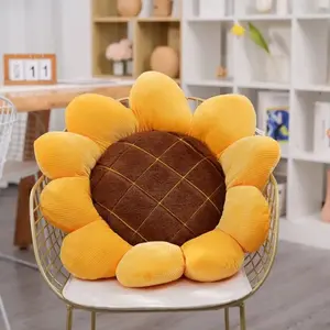 Sunflower Design Plush Pillow, Soft Stuffed Toy, Cute Plush for Kids and Adults, Comfortable Soft Plush for Home Decor, Home Decorative Cushion, Home Items, Sunflower Motif, Anime And Manga Appeal, Terylene Material