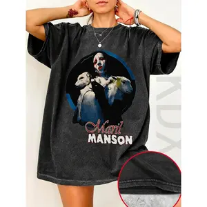 2025 Autumn Collection High Street Character Print T-Shirt for Men And Women, Pure Casual And Versatile Tee, Special Edition by Ting Ge