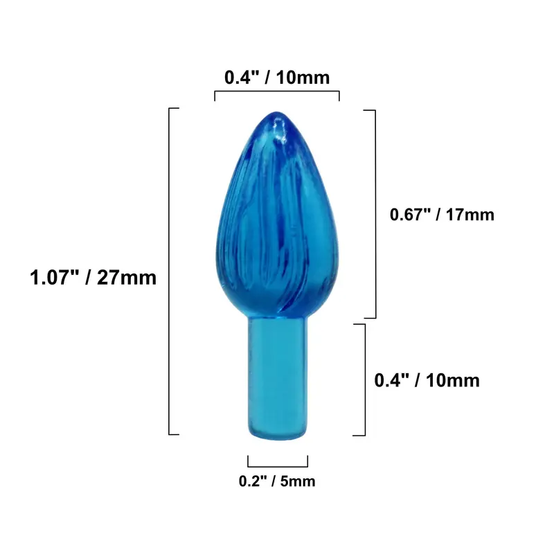 Creative Hobbies Plastic Lights For Ceramic Christmas Trees - Medium Twist Bulbs, 144-Piece Pack, Assorted Colors