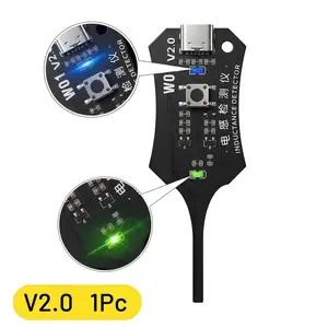 Type-C Inductance Tester Motherboard Coil Tester – Electromagnetic Induction High Precision Detector for Phone PC Motherboard Component Repair, Quick Fault Check Tool, Portable Diagnose Electronics Maintenance