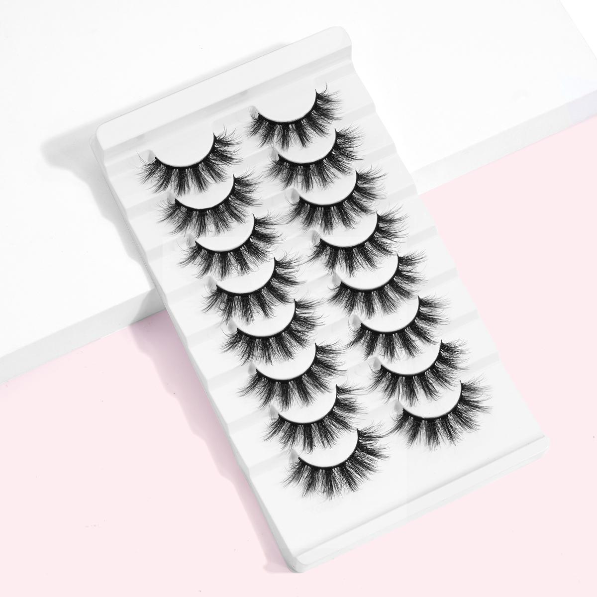 Music Festival Makeup False High Quality Eyelashes Kit, Summer Gift Reusable Wispy Faux Strip Lashes for Eyelash Extensions Kit, Individual Lashes Extension Kit, Trending Makeup #TOP PICKS