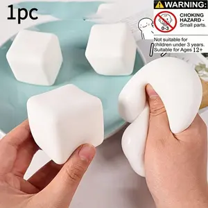 Simulation Block Tofu Stress Relief Toy, Soft Tpr Material, Pressure Relief, Perfect for Daily Play, Desk Decoration, Gift Idea