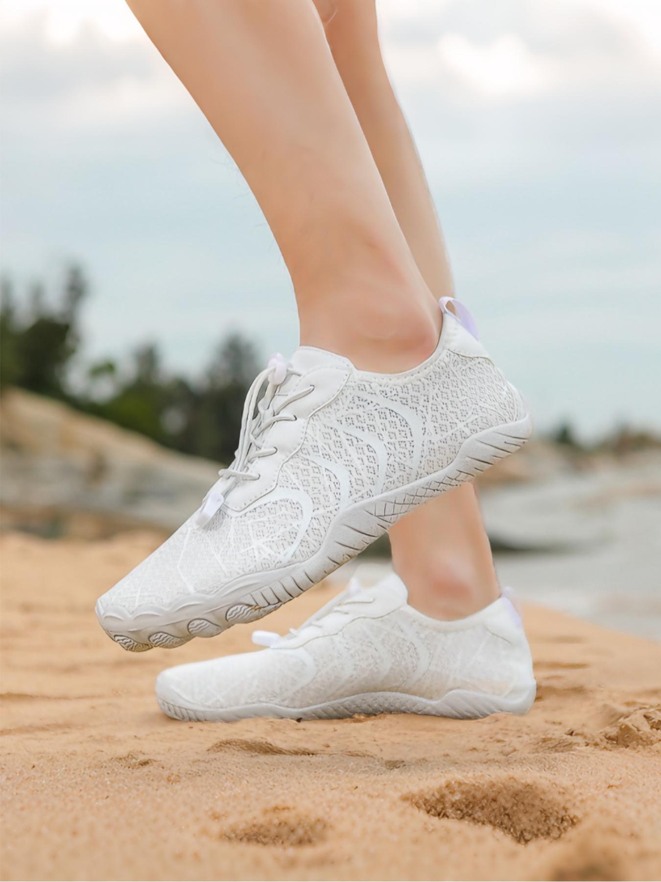 Outdoor Five-Finger Hiking Shoes, Water Beach Sandals, Barefoot Diving Single Shoe, Swimming Fitness Cycling Mountain Climbing Lightweight Breathable Sport Casual Water Shoes, Mesh Water Shoes