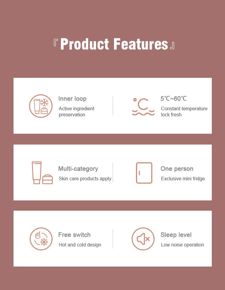 US Plug 110V Mini Multifunction Refrigerator Cosmetics Mask Beverage Dormitory Refrigerators Cooler Warmer Beauty Fridge for Car Home