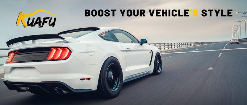 Roof Spoiler Compatible with 2012-2018 Ford Focus Hatchback Models Rear Wind Spoiler Plastic Gray & Black Painted