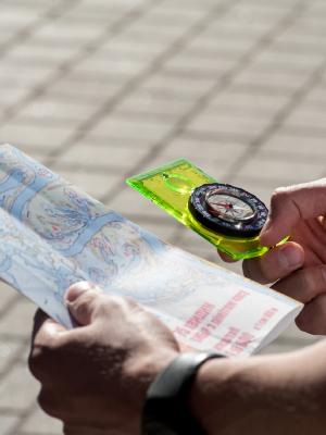 Orienteering Compass-Advanced Scout Compass for Hiking, Camping, and Backpacking-Best Survival Gifts for Kids