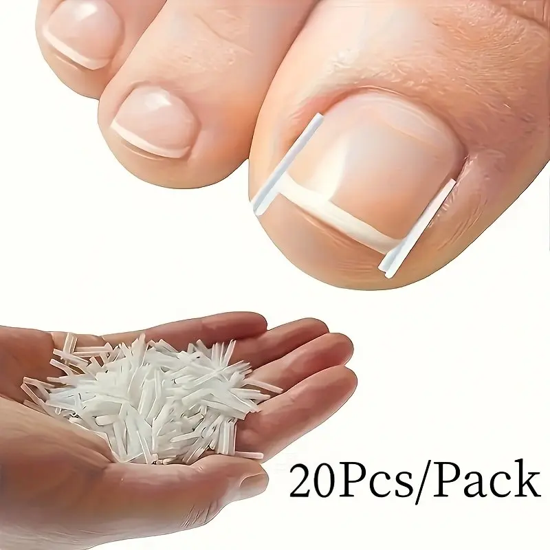 20pcs Transparent Odorless Toe Nail Stickers, Professional Pedicure Foot Care Pad Set, Toe Nail Repair Tools, Essential Foot Health Kit