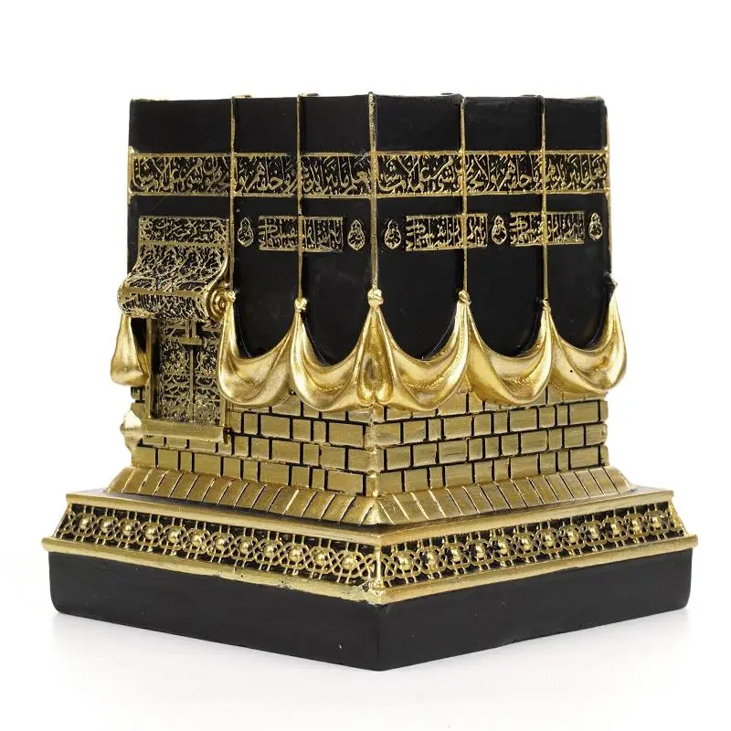 Ramadan Decorations Celestial Kaaba 3D Replica Model, 1 Count Eid Decorative Islamic Theme Resin Home Decoration, Muslim Table Art Decor, Eid Gift, Eid Mubarak Decor, Religious Festive Decor, Home Decor, Religious Ornaments