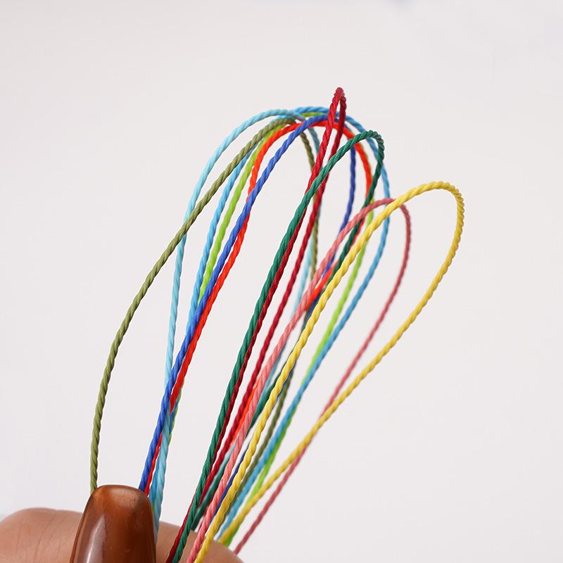 Colorful polyester wax cord and wax thread beaded bracelet accessories for handmade DIY lanyards and bag decorations