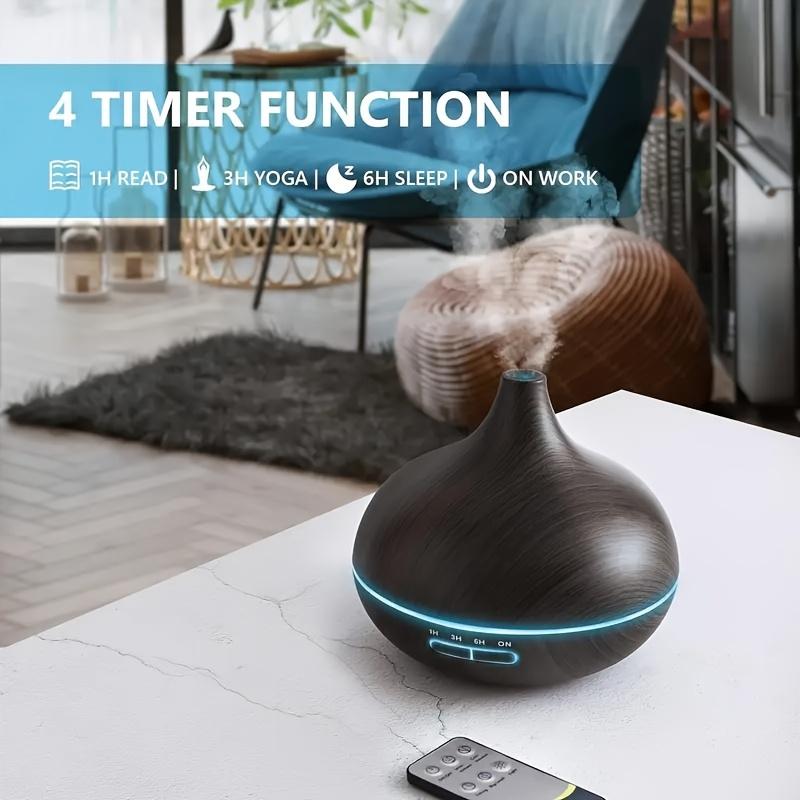 1pc 18.6 Oz Large Capacity Essential Oil Aroma Diffuser Humidifier, Waterless Fragrance Oil Diffuser with Timer, Electric Ultrasonic Anxiety Humidifier, Flower Humidifier & Air Purifier, d is ff user