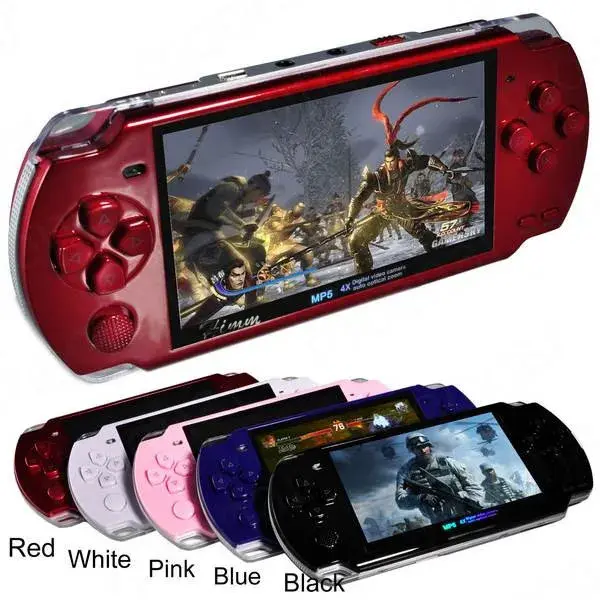 new handheld Game Console 4.3 inch screen mp4 player MP5 game player real 8GB support for psp game,camera,video,e-boo hd graphic Wireless gaming
