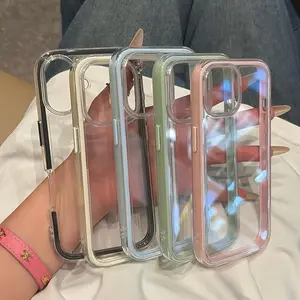 Phone Case - Multi-Color Transparent Iridescent Phone Case Full-Body Protector, Easy Design Suitable for 16/16Plus/16Pro/16Promax/15/15Plus/15Promax/14/14Plus/14Pro/14Promax, 13/13Pro/13Promax, 12/12Pro/12Promax, 11/11Pro Max