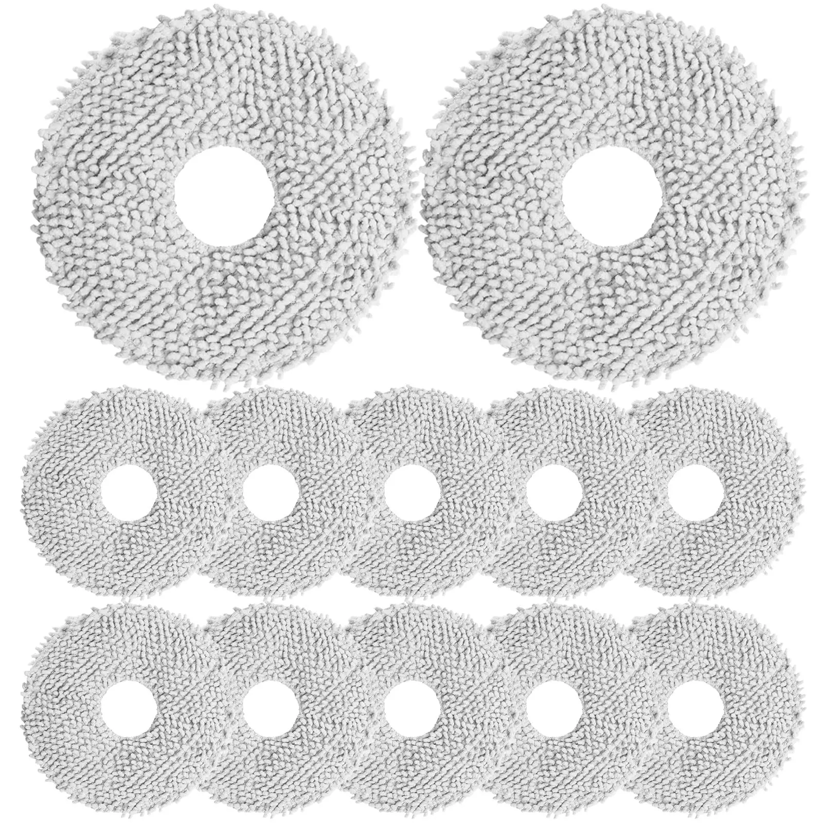 12-Pack Microfiber Dusting Cloths, Compatible with Dreame X50 Ultra/l20 Ultra/l10s Pro/mova P10/p50, Replacement Cleaning Cloths