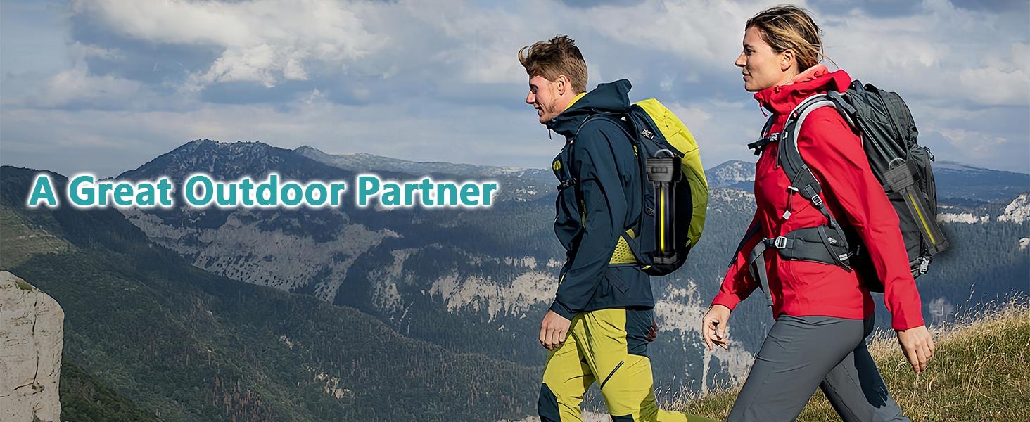 Gym Lamp, Portable Gym Lighting for Posing, Magnetic Work Light Rechargeable, Gift for Men/Women, 180 °   Rotate Foldable with Hang Hook Camping Lamp, USB Power Bank LED Handheld Flashlight-Black