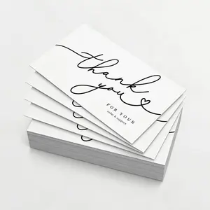50 Pack Professional Thank You Cards, Ideal for Salons, Technicians, Studios, Freelancers, Customer Appreciation, Brand Promotion, Client Retention