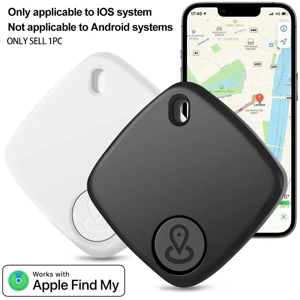 Smart Apple GPS Tracker, Mini Locator for iOS Find APP, Mfi Certified Anti-Lost Device, Key Finder, Car Key/pet/kid/elder Tracking, Secure and Practical