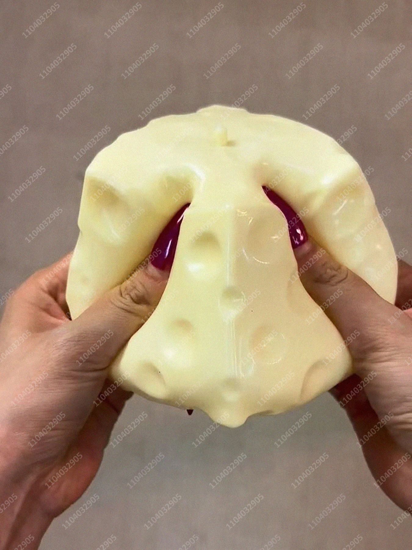 Jumbo Cheese Cube Stress Ball Big Cheese Shapeable Squeeze Ball Non-Bounce Fidget Toy ASMR Sensory Anti-Stress Christmas Gift