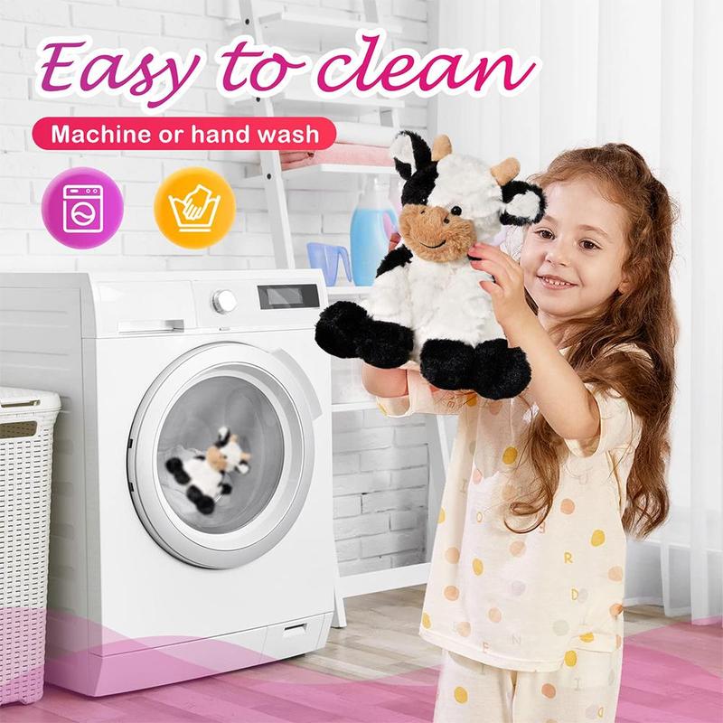 Cute Cow Design Plush Toy, Soft Stuffed Animal, Plush Animal Decoration, Stuffed Animal Toy for Kids Birthday Gift