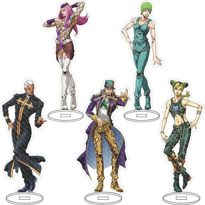 16CM Anime Acrylic Figure JoJo's Bizarre Adventure Jolyne Cujoh Enrico Pucci Narciso Anasui Cos Chrismas Gifts Stand Ornaments