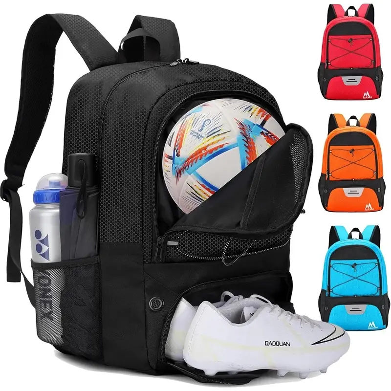 Soccer Bag-Soccer Backpack&Backpack for&Football Volleyball& Basketball,with Ball Compartment and  Package-L