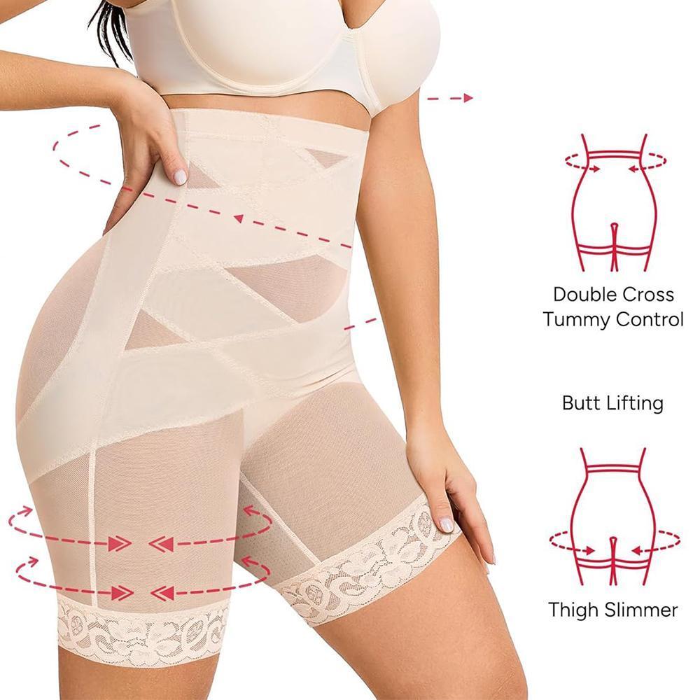 2/3 PCS Shapewear Tummy Control Body Shaper High Waisted Butt Lifting Panties Shapewear Shorts Thigh Slimmer Lace