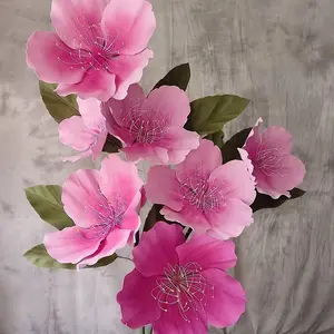 Large Pe Fake Cherry Blossom Wedding Decor, 3D Floral Display for Store Window, Photography Props, Event Decoration, Wholesale Available