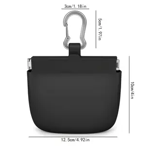 Pet Dog Training Waist Bag, Silicone Dog Treat Bag, Stainless Steel Hook Can Be Hung on The Waist, School Bag, Leash for Easy Carrying, Essential for Training Outings