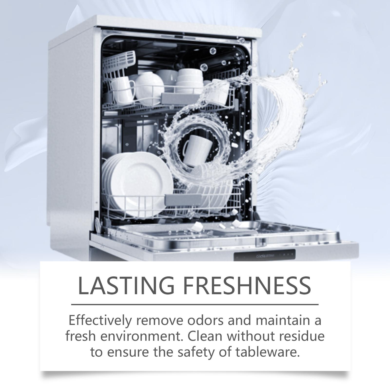 Dishwasher degreasing cleaning tablets remove grease, reduce scale, keep dishes clean, and are suitable for household cleaning