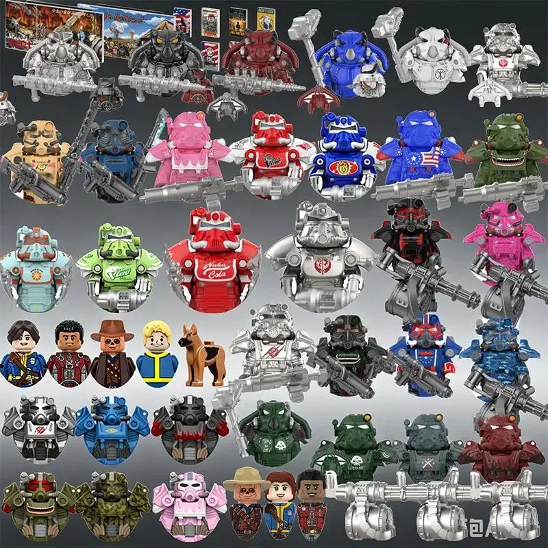 2026 new hot item  Fallout Building Blocks For Toys Gifts Delta Force Mini Action Figures Children Building Blocks For Party