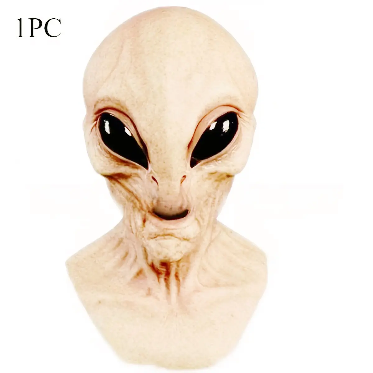 Adult Alien Mask, Costume Mask, Cool Mask, Durable No Power Needed, Halloween Carnival Christmas Party Role Play, Mask Cosplay Props, Realistic Lightweight Comfortable