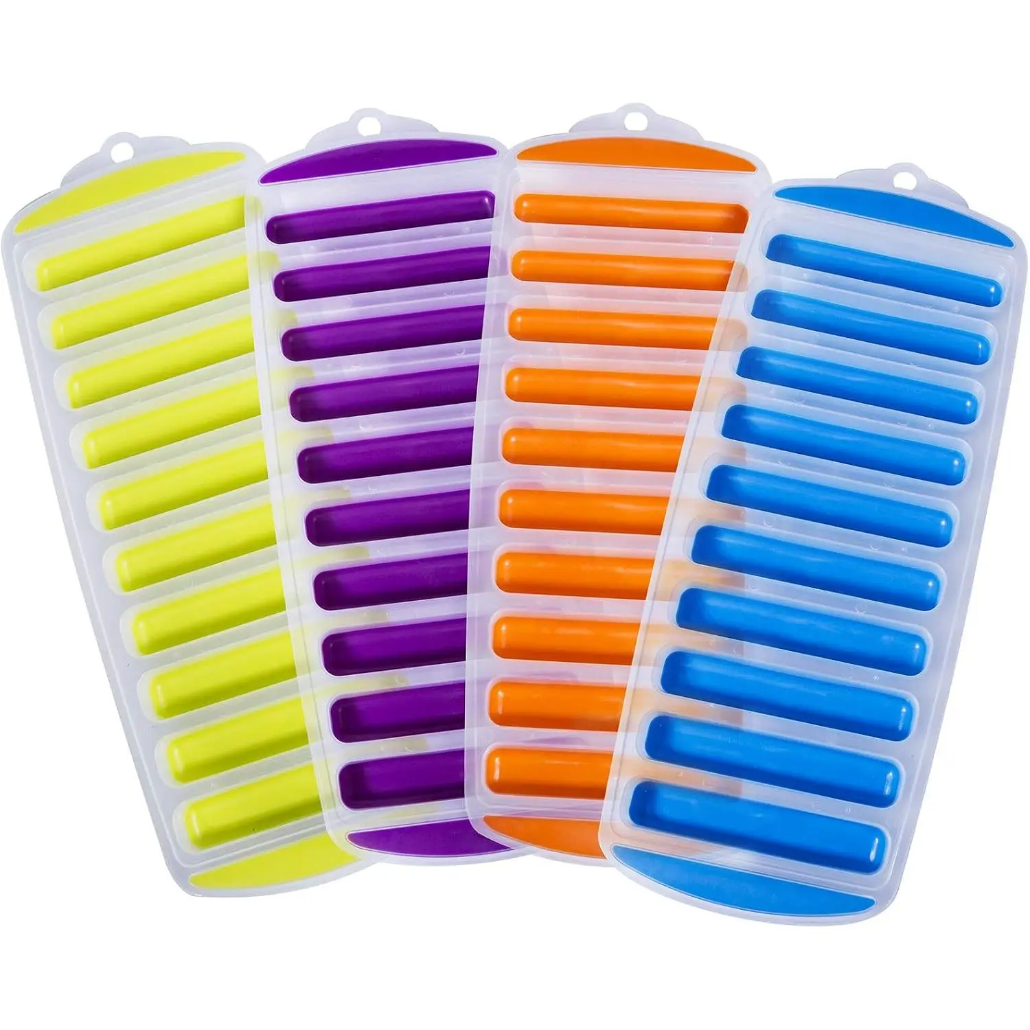 4 Pack  Trays, Narrow Water Bottle  Tray Stick |  Ice Trays for Freezer with Easy Push and Pop Out Material, Ideal for  and Water Bottles