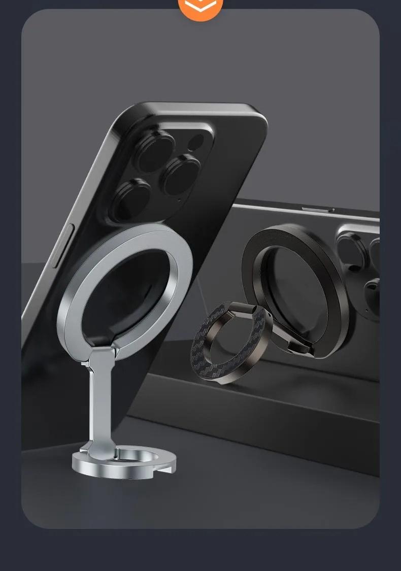 For Double-Sided Magnetic Phone Ring Holder for MagSafe Kickstand Magnet Grip   Stand Holder