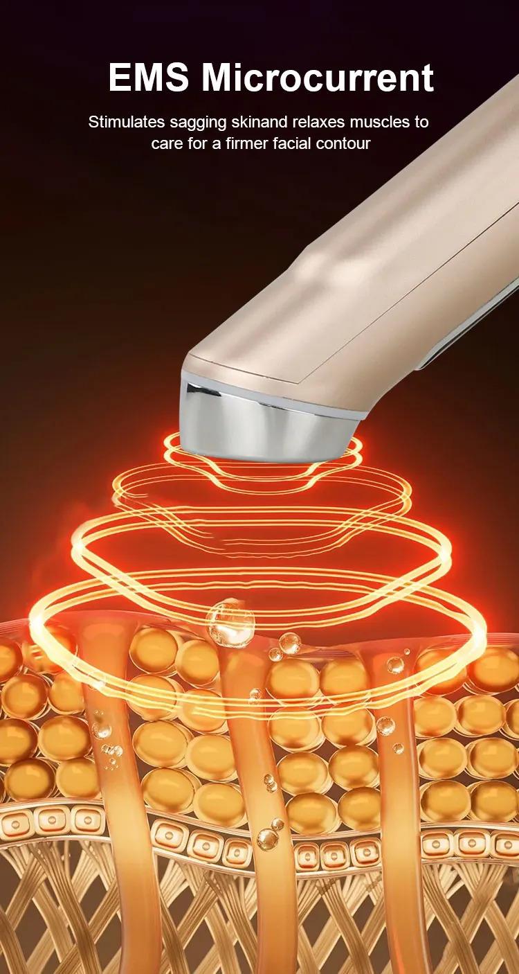 Age R Booster Pro Facial Beauty Device with LED Light Therapy EMS EP for Face and Neck Lifting Anti-Wrinkle Skin Care Home Use