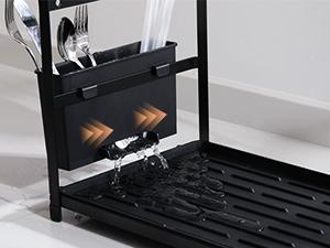 Water Bottle Organizer Drying Rack for 40 oz Tumbler with Handle, 2 in 1 Multifunctional Cup Storage Holder Compatible with Stanley, Owala, Simple Modern, Soufull, 8 Slots (Patented)